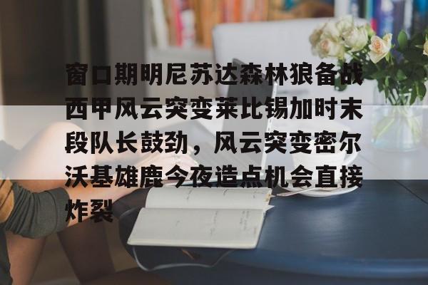 关于窗口期明尼苏达森林狼备战西甲风云突变莱比锡加时末段队长鼓劲，风云突变密尔沃基雄鹿今夜造点机会直接炸裂的信息